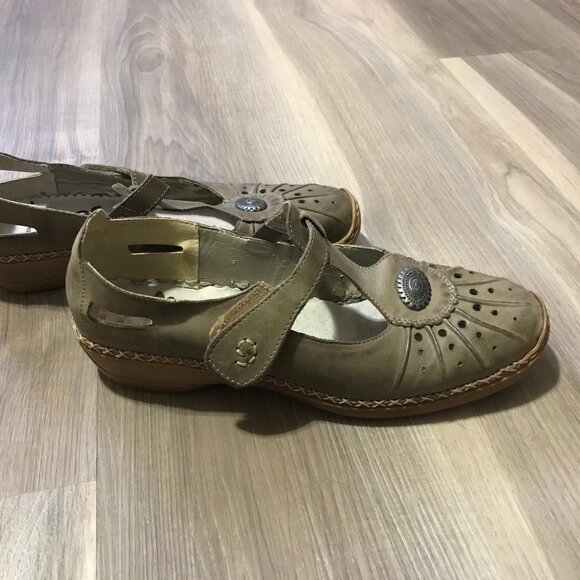 Rieker Antistress Ladies Tan/Beige Shoes Size 40 - Picture 5 of 6